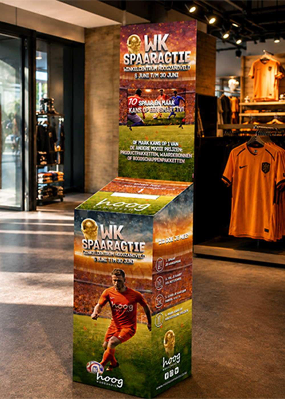 Inleverzuil WK Spaaractie