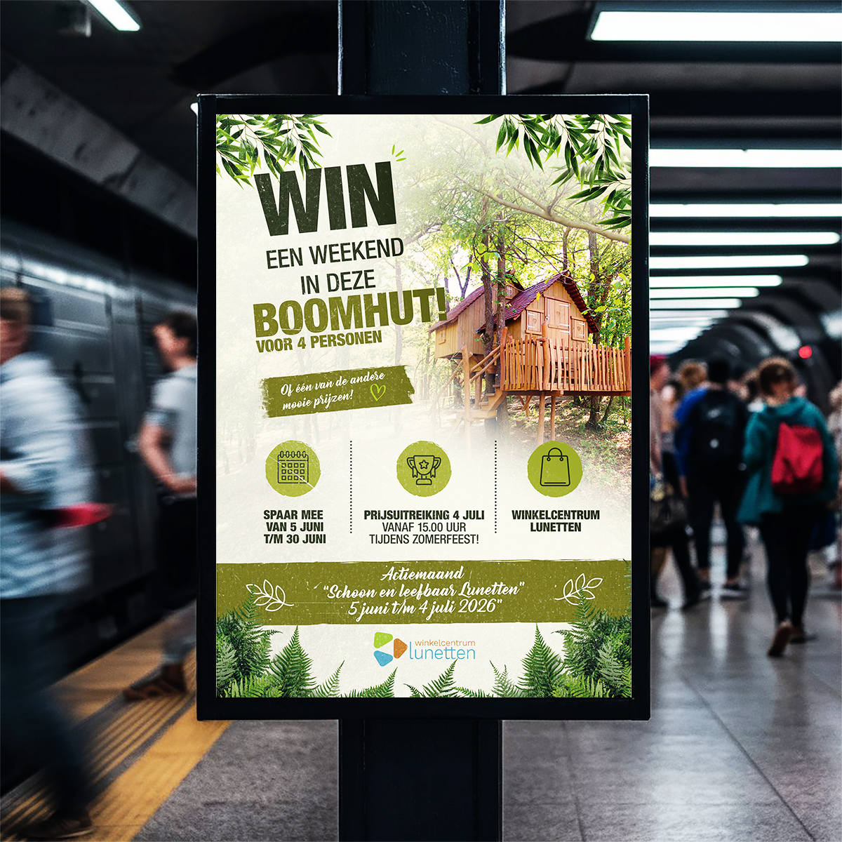 Poster Groene Spaaractie