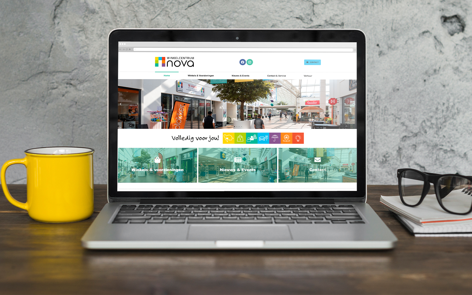 Website Winkelcentrum Nova